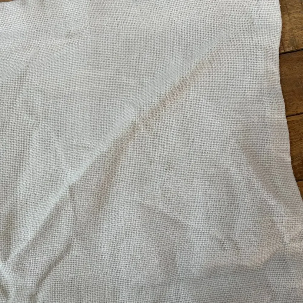 Williams-Sonoma Linen Throw Pillow Cover 18 x 21 in Taupe Zip Closure